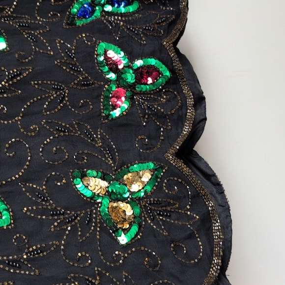 Stenay Women's Vintage Silk Beaded Blouse Size Medium - Picture 9 of 14